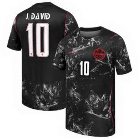 Women Canada Jonathan David 2026 Replica Away Black 1 (2)